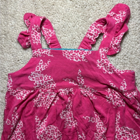 Posh Peanut Pink & white leopard bunnies bubble romper - size 3-6m - Picture 2 of 8